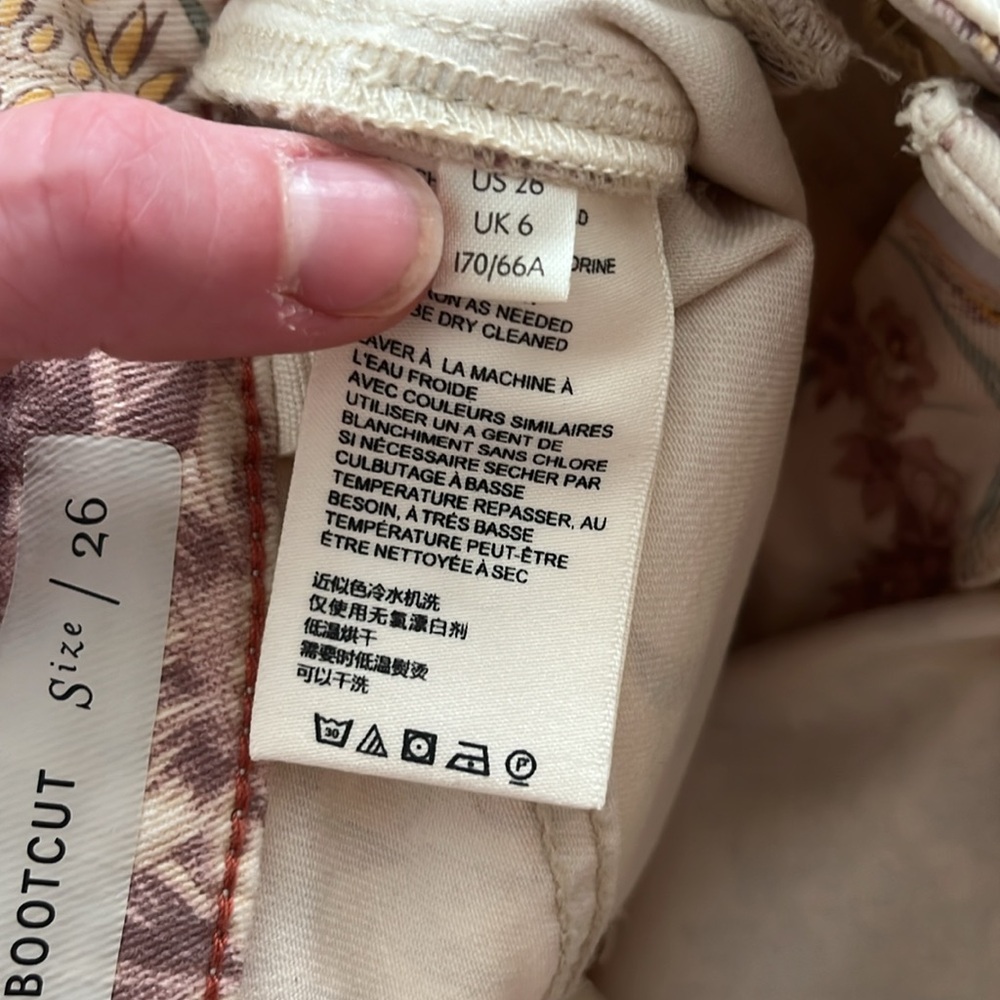 Pilcro and the letterpress by Anthropologie Floral Print Flare Jeans - Picture 8 of 9